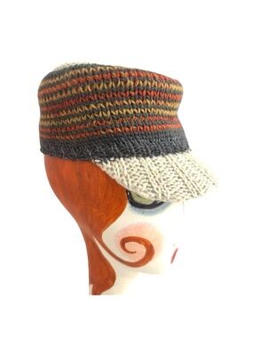 SCALA ~ Handmade Since 1921 Multicolor Women's Knit Hat w/Adjustable Head Tie